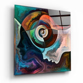 Meditation Glass Wall Art.